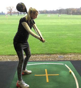 hannah davies golf swing incorrect arm motion