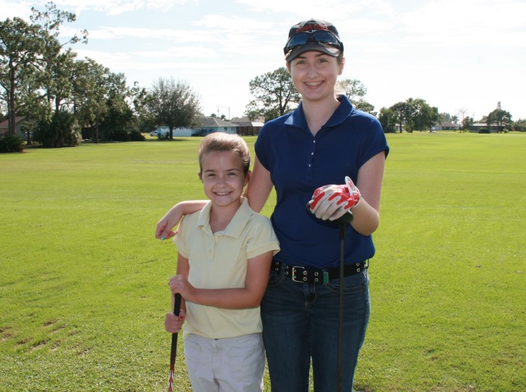 Maggie and MacKenzie Paolino girls golf