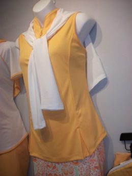 Greg Norman collection yellow shirt