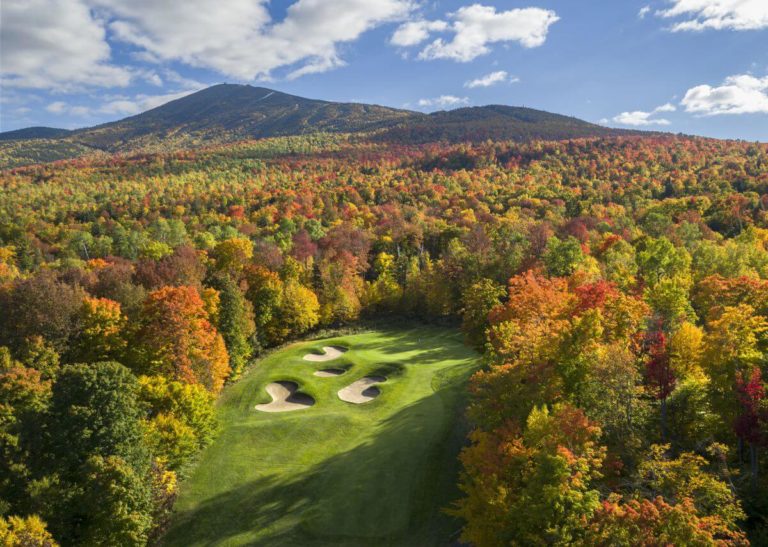 6th hole at Sugarloaf Golf Club Maine - Evan Schiller