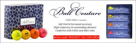 Ball Couture 12 per cent discount at checkout use code WGolf17