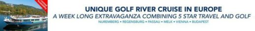 Luxury European golf river cruise 2018