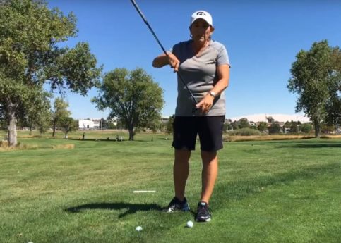 Elena King Using Hybrid Around the Green Womens Golf