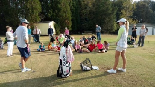 Ashlan Ramsey golf clinic