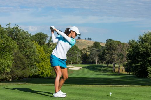 Wieght Shift Driver - Celine Boutier of France at Royal Canberra - Photo: Tristan Jones for LadiesEuropeanTour.com