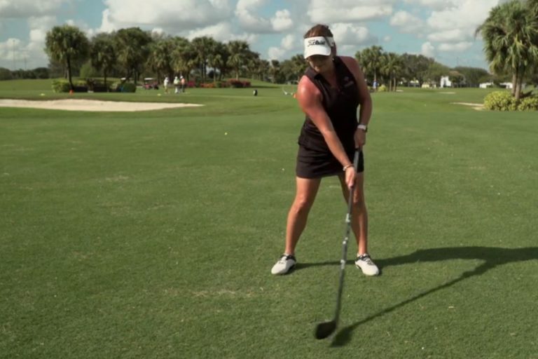 Susan Vail - Hockey Stick Drill Impact Position - WomensGolf.com