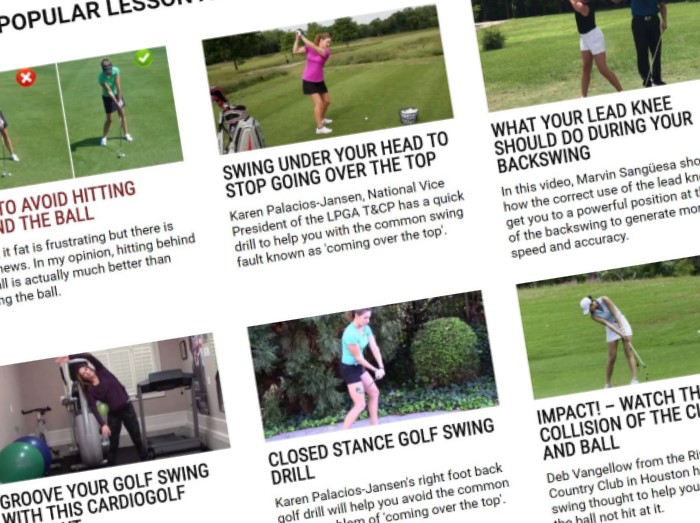 Popular Lesson Articles And Videos On Women S Golf