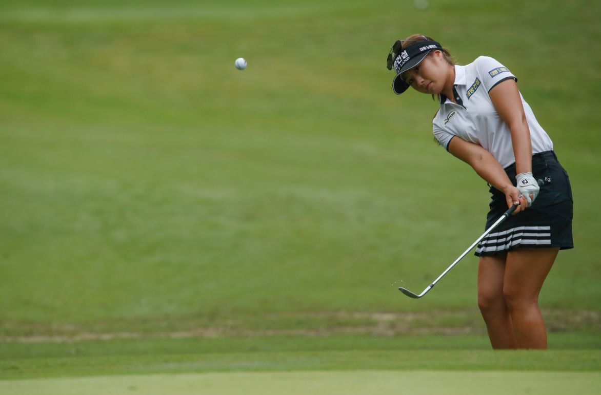 the evolution of the golf skort - Jeongeun6 Lee pitches to the first green during round two - photo USGA Jeff Haynes