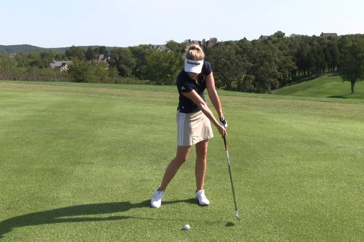 How to Stop Hitting Behind the Ball - Maria Palozola for Womens Golf ...