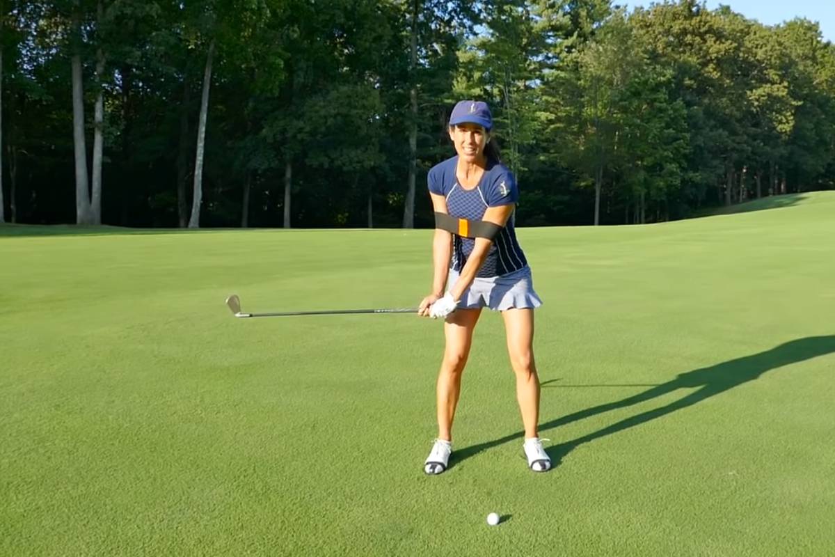 Ball striking lesson and drill from Christina Ricci for WomensGolf.com