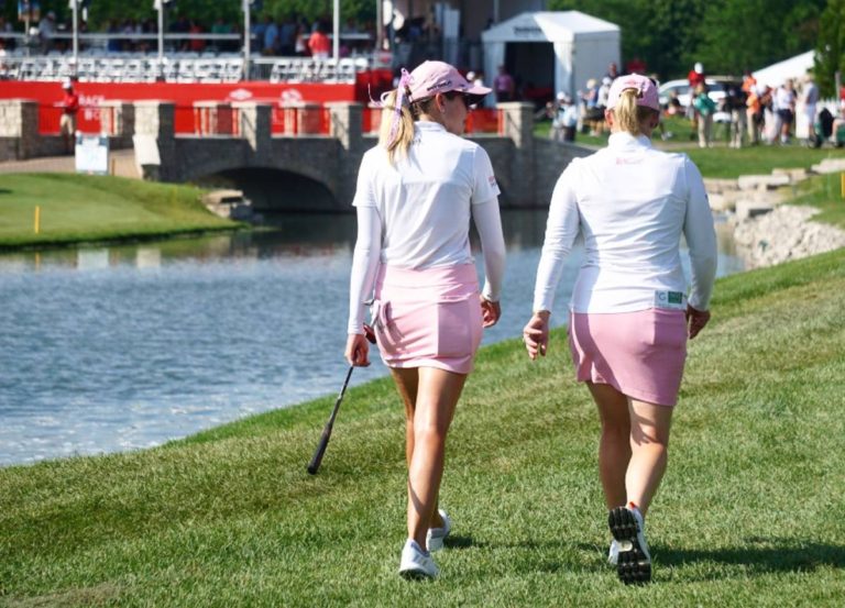 Paula Creamer and Morgan Pressel - Ben Harpring