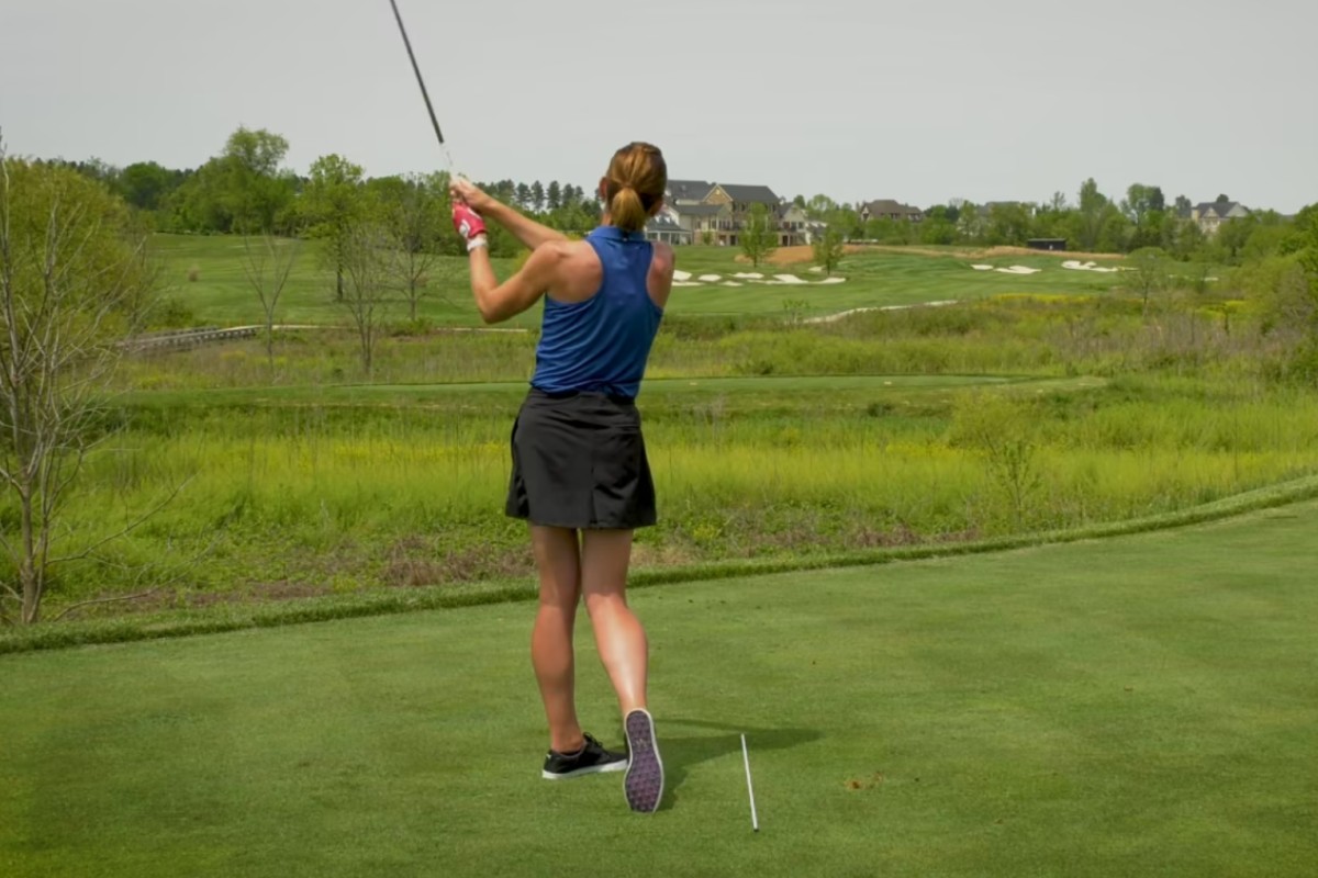 Hitting a High Golf Shot - Erika Larkin