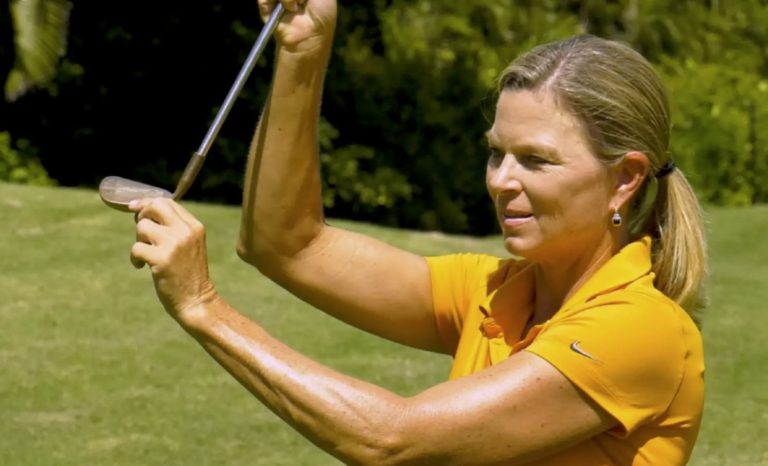 Set your wedge for a pitch shot