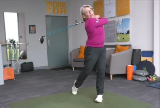 Winter Golf Drill Natalie Adams