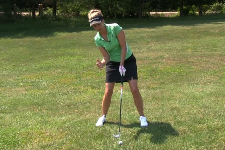 Maria Palozola - Hitting shots from uphill lies