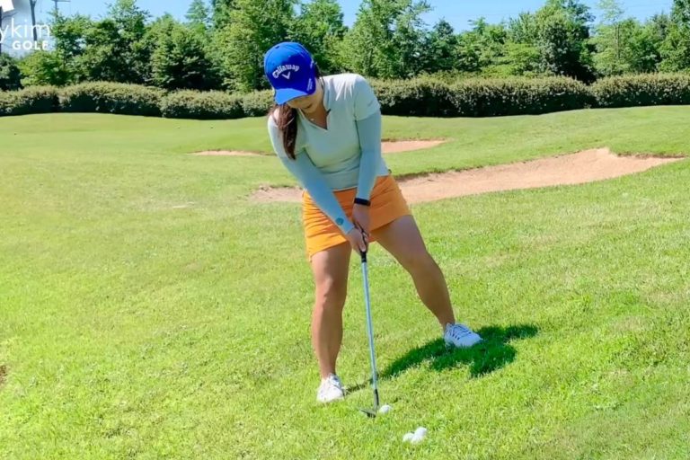 Chipping or Pitching from an Uphill Lie - Cathy Kim
