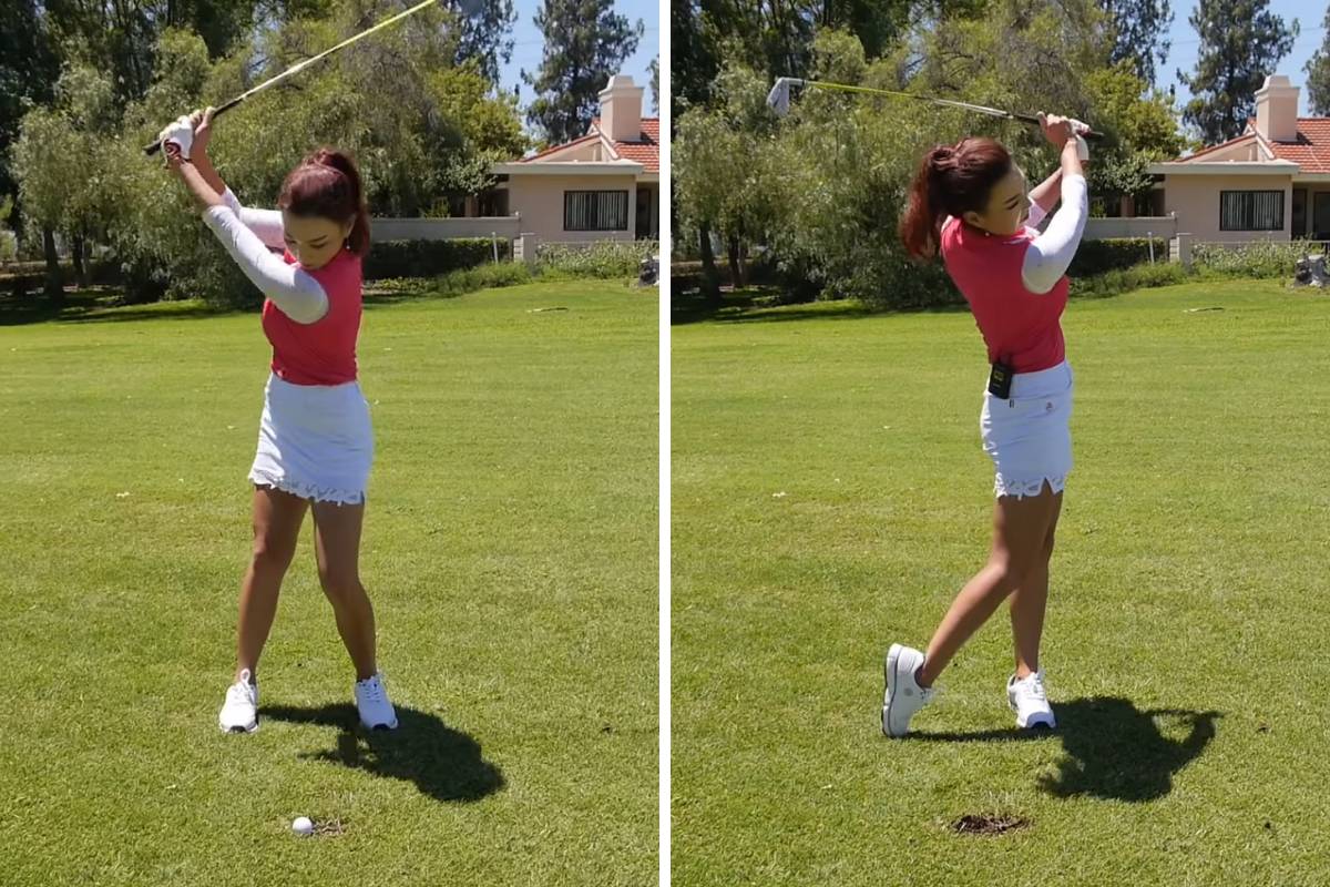 How to Hit Out of a Divot - Aimee Cho