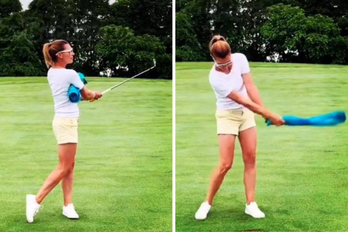 10 Towel Golf Practice Drills - Erika Larkin - Womens Golf