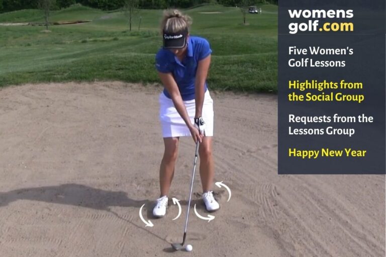 Five Lessons - The Womens Golf Newsletter - 010222