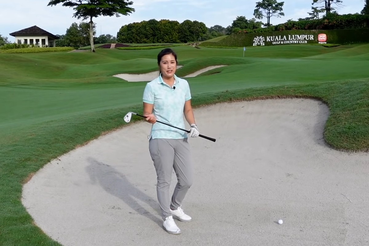 long bunker shots womens golf - Michele Low