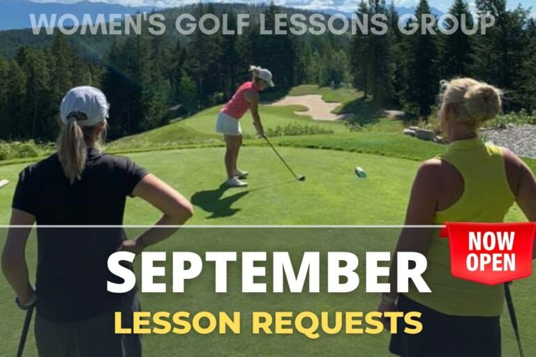 Womens Golf Lesson Requests September 2022