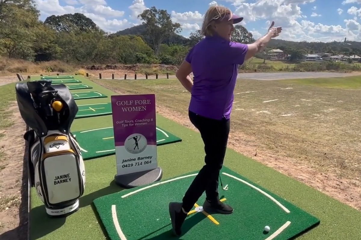 Toe Tap Drill For A Balanced Follow Through Janine Barney Womens Golf