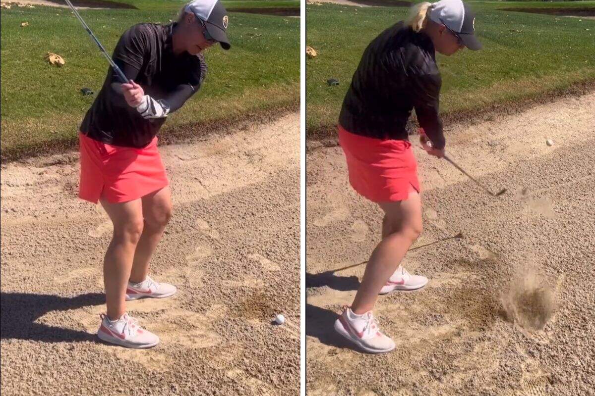 How to Play a 40 Yard Bunker Shot - Alison Curdt - Womens Golf