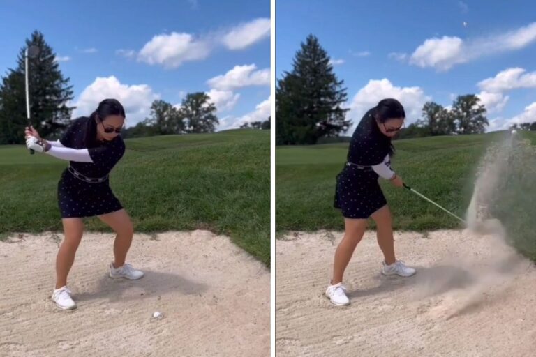 Plugged Ball in the Sand - Cathy Kim - Womens Golf