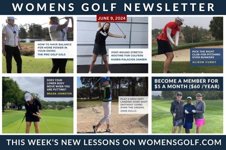 Balance and Power in Your Swing - Lessons in this weeks Newsletter