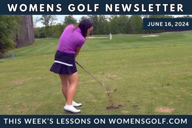 Improve and Practice Your Ball Compression -this weeks new lessons Womens Golf