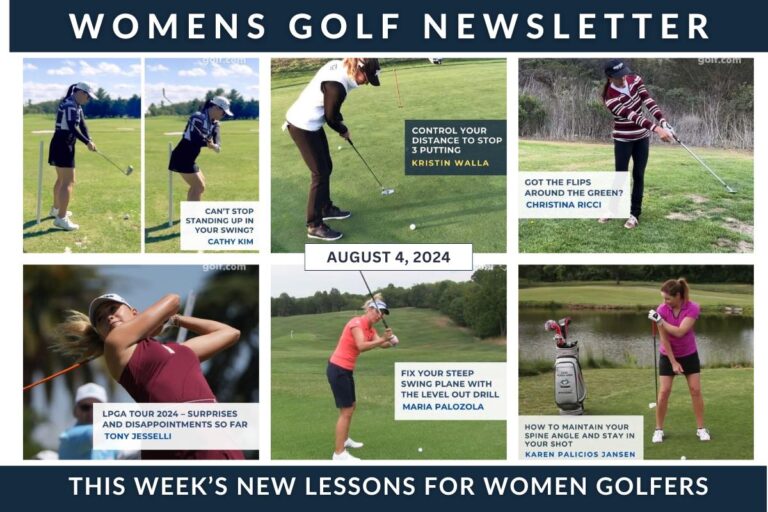 Stop Standing Up in Your Swing - This Week's New Lessons - Womens Golf