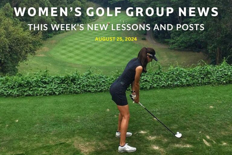 the most common mistake with downhill lies - womens golf newsletter