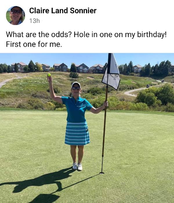 Claire hole in one group 170924