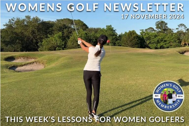 Your Wedge Swing - This Weeks New Lessons for Women Golfers