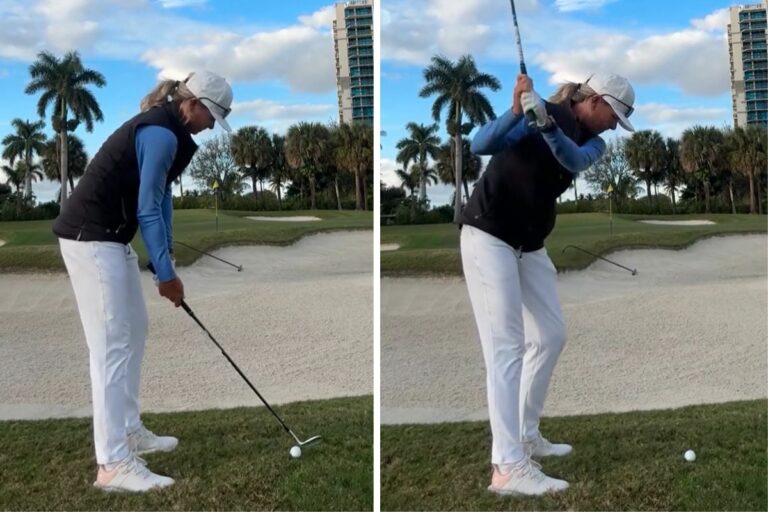 Copy My Strategy for Hitting Pitch Shots over Bunkers - Kellie Stenzel - Womens Golf