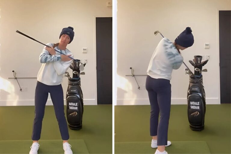 Fix Your Flat Shoulder Plane and Improve Your Backswing - Nathalie Sheehan - Womens Golf
