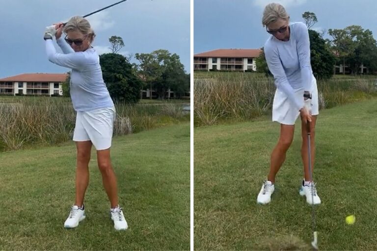 How to Stop Topping the Ball - Kellie Stenzel - Womens Golf