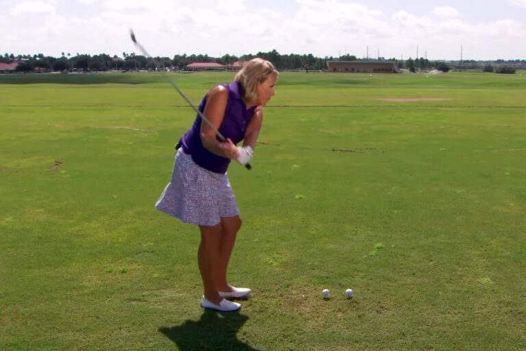 Guaranteed Clean Contact with the No-Look Practice Drill - Cindy Miller - Womens Golf