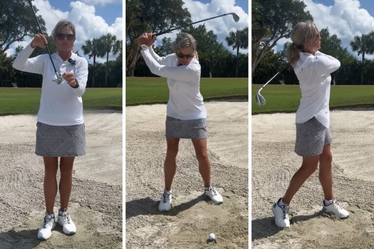 Make a Full Backswing for Better Bunker Shots - Kellie Stenzel - Womens Golf