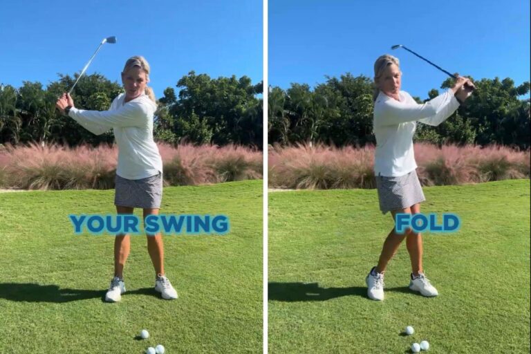 The Myth of the Straight Lead Arm Let It Fold - Kellie Stenzel - Womens Golf
