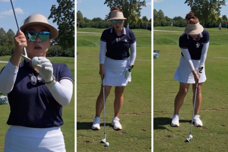 Fixing the Topped Shot with a Downward Strike - Cathy Kim - Womens Golf