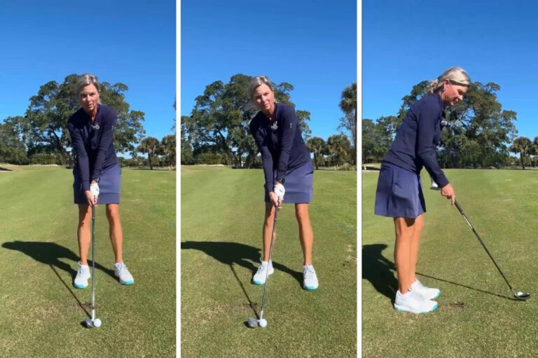 Keep Your Feet Moving at Setup for Better Contact - Kellie Stenzel - Womens Golf