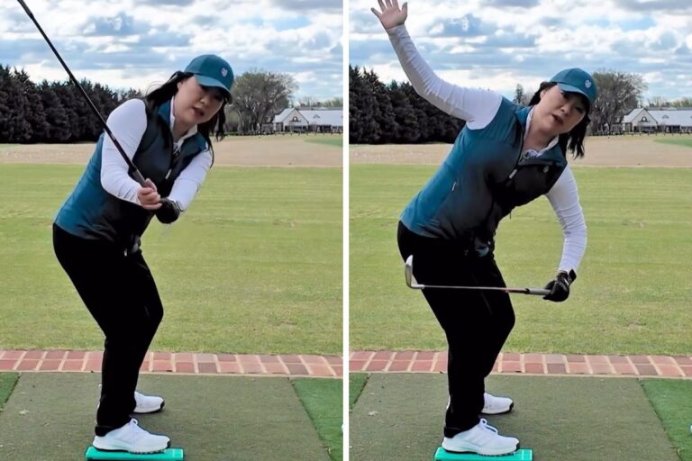 Stop Lifting Up - The Secret to a Low Lead Shoulder - Cathy Kim - Womens Golf