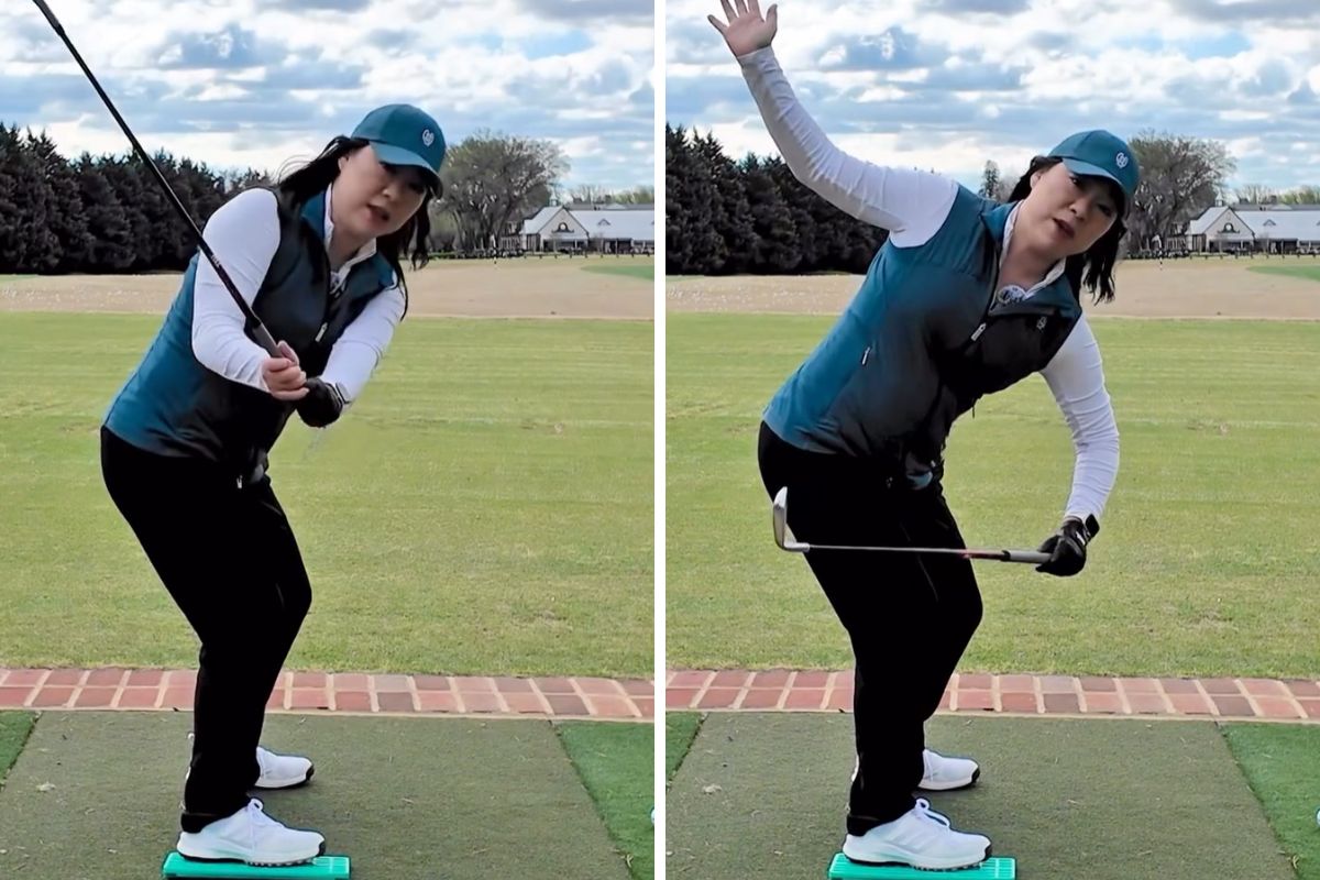 Stop Lifting Up - The Secret to a Low Lead Shoulder - Cathy Kim - Womens Golf