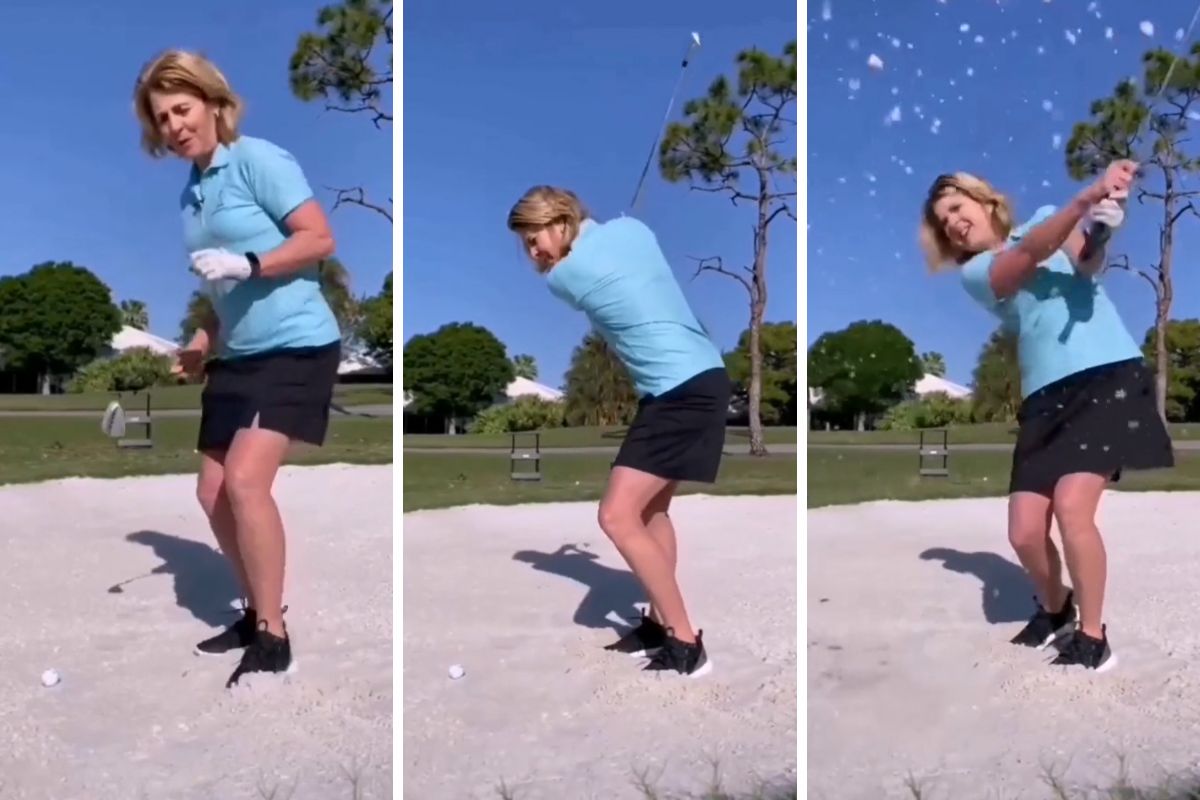 Quick Tip The Bunker Dance for Better Sand Shots - Debbie OÇonnell - Womens Golf